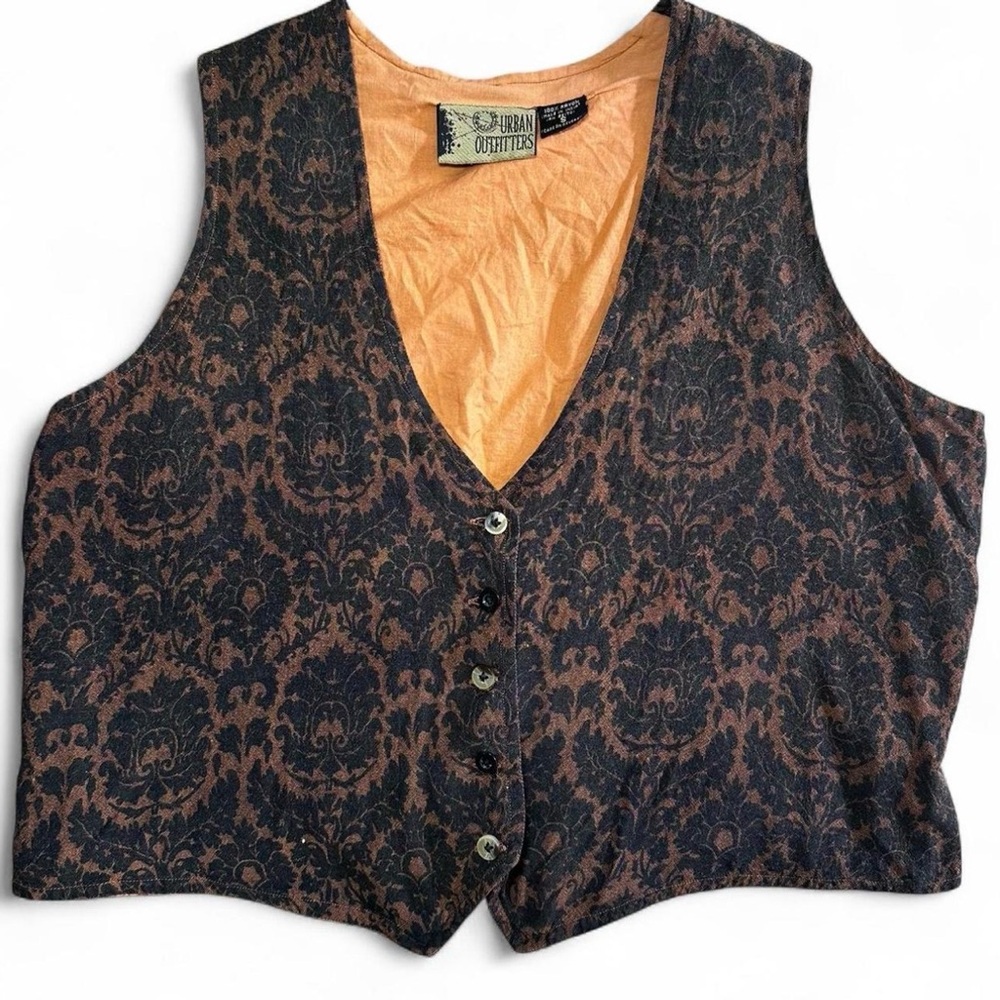 Vintage Y2K Urban Outfitters Damask Vest